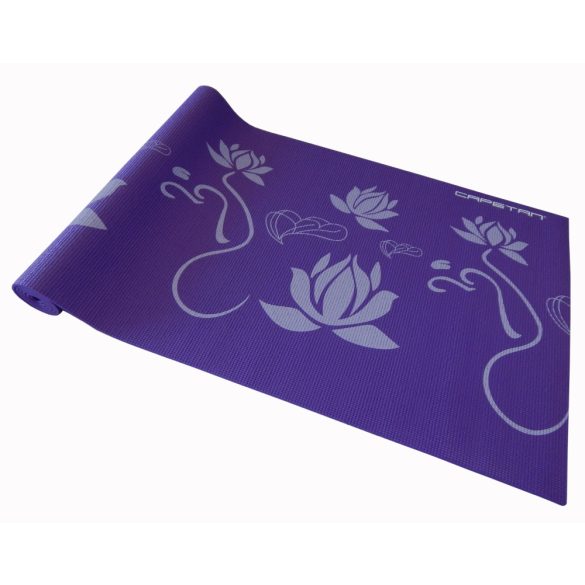 Capetan® 173x61x0,5cm Jóga szőnyeg lila színben, mintákkal