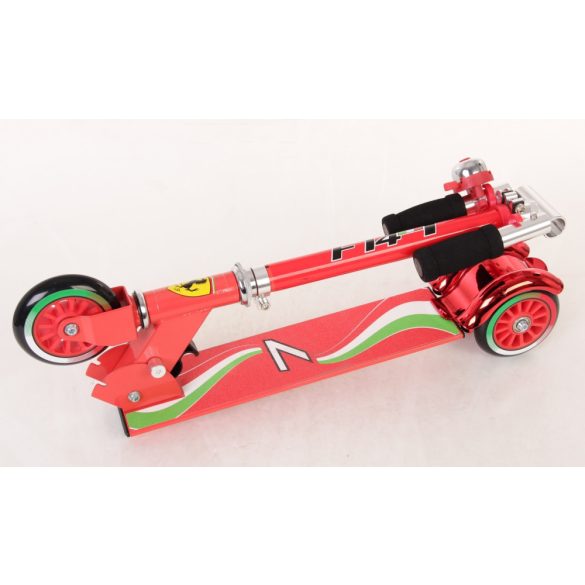 Ferrari® "Kids" három kerekű gyermek roller Piros színben csengettyűvel