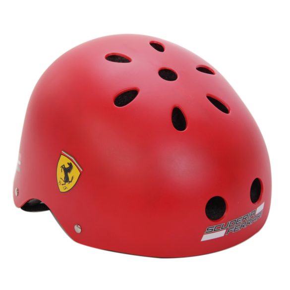 Ferrari® "Old School" Piros színű "M" fejvédő sisak gördeszkához -