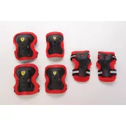 Ferrari® "L" méretű Fekete színű Könyök + Sípcsont + Térd Ferrari® "L" méretű Fekete színű Könyök + Sípcsont + Térd