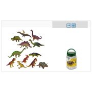 Műanyag dinoszaurosz figurák, készlet 12 db-os