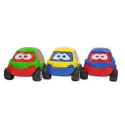 Arckifejezéses kisautók 3 db-os szett, Miniland