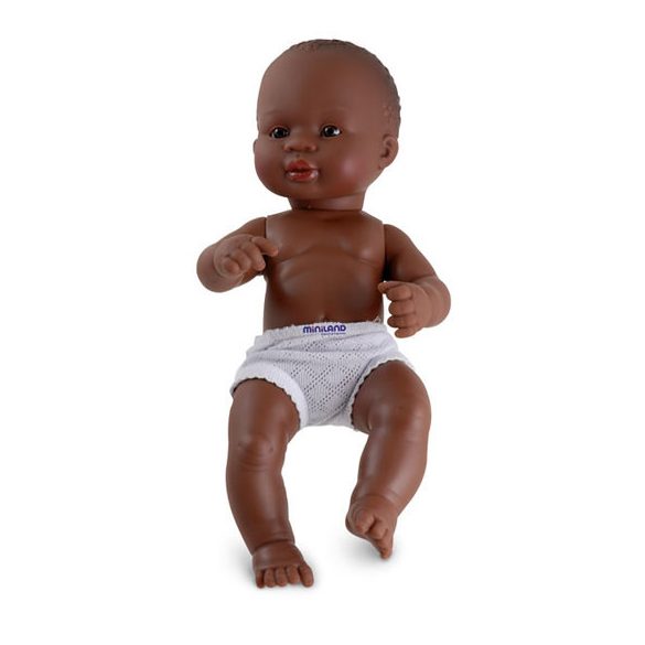 Afroamerikai karakter, lány baba 32 cm