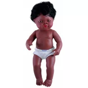Afrikai fiú karakterű fiú hajasbaba (38 cm), Miniland Afrikai fiú karakterű fiú hajasbaba (38 cm), Miniland