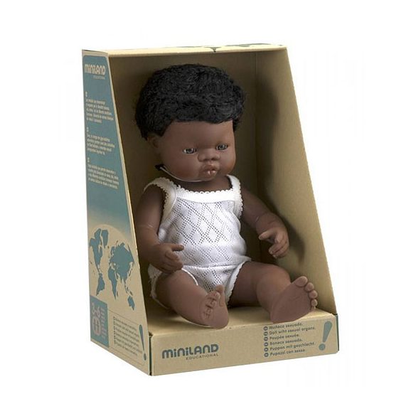 Afrikai karakter, fiú baba 38 cm
