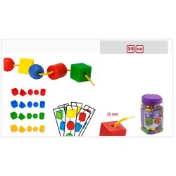 Műanyag fűzhető 25mm-es formák 100db