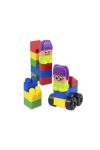 Építőkocka figurás , 20 db-os szett nagyméretű elemekkel, Super block