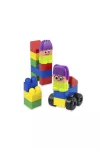 Építőkocka figurás , 20 db-os szett nagyméretű elemekkel, Super block