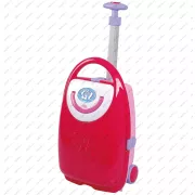 Piros játék bőrönd (53 cm) kislányoknak, Minland Piros játék bőrönd (53 cm) kislányoknak, Minland
