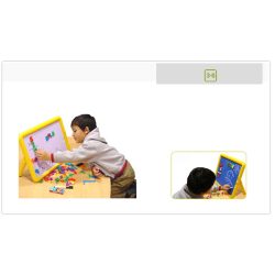 Kétoldalú fémtábla (krétás,filces)