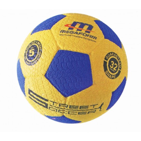 Megaform futball labda, street soccer No.5, hard gumi focilabda autógumi
