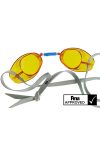 Svéd úszószemüveg sima áttetsző gyömbér - amber, FINA jóváhagyott versenyszemüveg