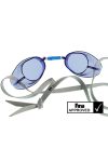 Svéd úszószemüveg sima kék áttetsző - blue, FINA jóváhagyott versenyszemüveg,