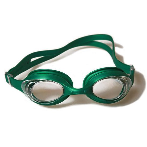 Malmsten Aqtiv felnőtt úszószemüveg fekete kerettel füst színű lencsével, zippes