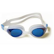   Malmsten Aqtiv felnőtt úszószemüveg kék lencsével fehér kerettel, zippes tokban