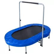 Ovális szobai dupla trambulin 88-128 cm kapaszkodóval ,153 x 92cm Ovális szobai dupla trambulin 88-128 cm kapaszkodóval ,153 x 92cm