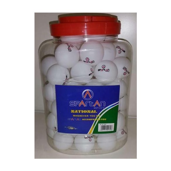 Hobbi pingpong labda 60db/csom, műanyag, csavaros fedelű tárolóban