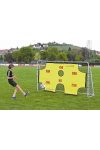 Fém focikapu, célzófallal és hálóval, 2,9x1,65x0.9m méretű kapu 2,5 cm
