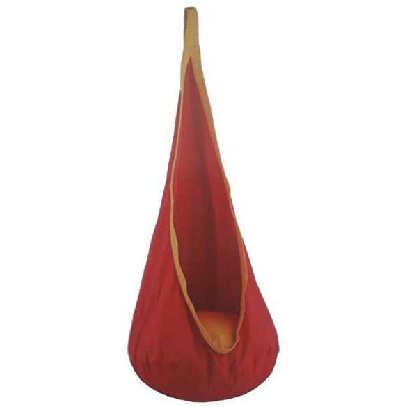 Joki függőszék jellegű hintafészek piros színű, 3-9 éves korú gyermekeknek