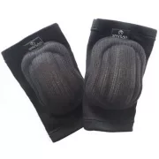 Térdvédő fekete pamut,Jjunior méret 20-22cm hossz,, 15/12cm bőség, röplada és