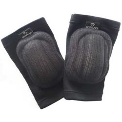 Térdvédő fekete pamut,Jjunior méret 20-22cm hossz,, 15/12cm bőség, röplada és