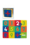 Puzzle színes gyermek szőnyeg számokkal 30x30x1,2cm 12 db.os szett, 1,2x0,9m2