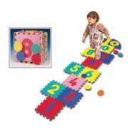 Puzzle játszószőnyeg szett 30x30x1,4 cm táblákból, 12db tábla és 4db Puzzle játszószőnyeg szett 30x30x1,4 cm táblákból, 12db tábla és 4db