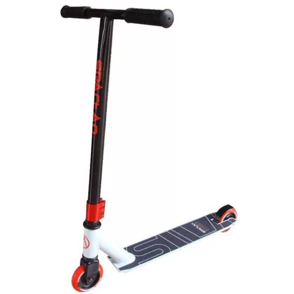 Stunt ugratós roller fekete-piros