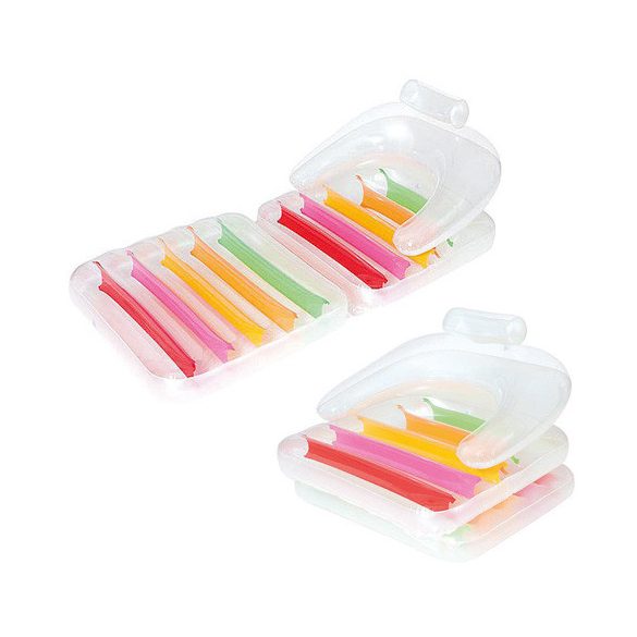 High Fashion összecsukható úszófotel háttámlával kartámasszal