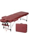 Masszázs ágy aluminium kivitelben 186x70cm fekvőfelülettel 63-83cm között állítható magassággal
