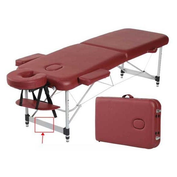 Masszázs ágy aluminium kivitelben 186x70cm fekvőfelülettel 63-83cm között állítható magassággal