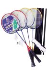 Easy 4 Tollaslabda szett / Badminton készlet 4 ütővel hálótartóval,