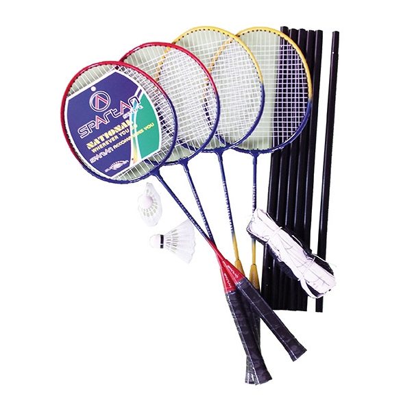 Easy 4 Tollaslabda szett / Badminton készlet 4 ütővel hálótartóval,