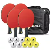 Pingpong ütő szett 4 db 2 csillagos Joola ütövel 10 Pingpong ütő szett 4 db 2 csillagos Joola ütövel 10