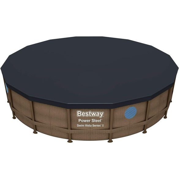 Bestway Power Steel Rattan 5.49mx 1.22m kör alakú fémvázas medence