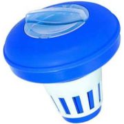 Úszó medencefertőtlenítőszer adagoló 7,6cm tabletta méretig, állíítható adagoló nyílással