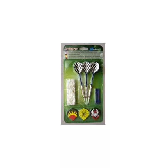 Darts nyíl szett soft. elektromos táblákhoz, 100 hegy, 3 nyél