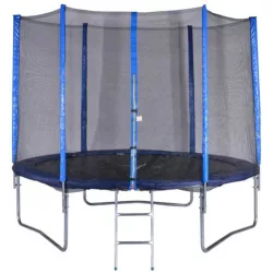 Trambulin szett 250cm átmérővel, létrával, 150Kg terhelhetőséggel, 54db rugóval gyerekeknek