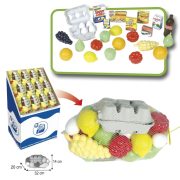 Játék bevásárló szett boltos és konyhai szerepjátékok ételválogatás nagy készlet Játék bevásárló szett boltos és konyhai szerepjátékok ételválogatás nagy készlet