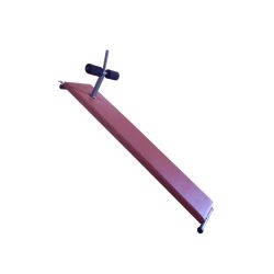   Haspad bordásfalra akasztható professzionális kivitel, műbőr jellegű bordós-barna kárpíttal