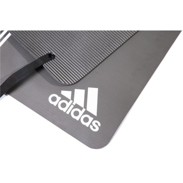 Adidas Elite 173x61x0,8cm professzionális tornaszőnyeg fém akasztólukakkal Fehér logoval