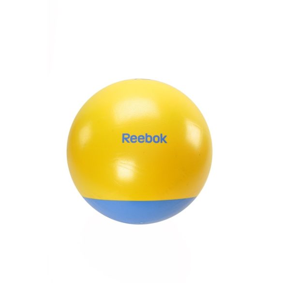 Reebok 65cm átm. sárga-cián színű kéttónusú gimnasztikai labda (fitball)+ DVD