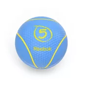 Reebok 5Kg Cián színű 23cm átmérőjű pattanó medicinlabda, professzionális edzőtermi Reebok 5Kg Cián színű 23cm átmérőjű pattanó medicinlabda, professzionális edzőtermi