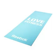 Reebok 173x61x0,4cm világoskék, Love Fitness feliratos tornaszőnyeg Reebok 173x61x0,4cm világoskék, Love Fitness feliratos tornaszőnyeg