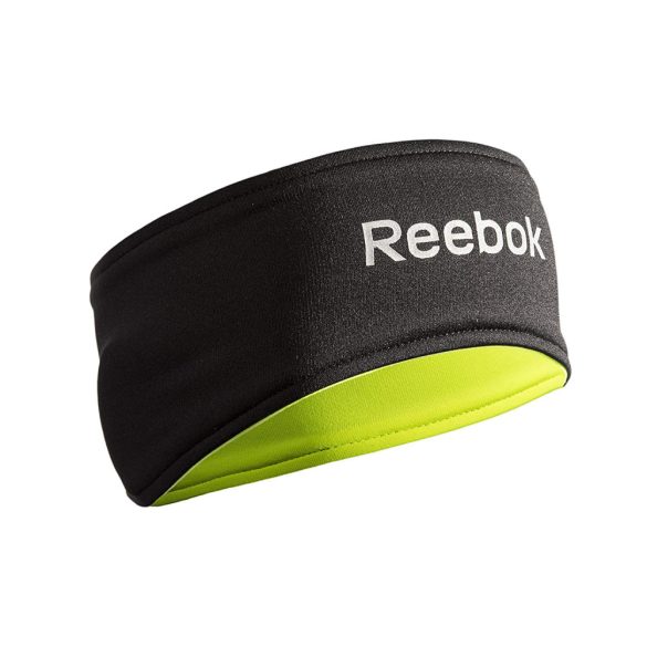 Reebok neonzöld/fekete kifordítható fülvédős fejpánt futáshoz