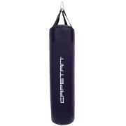 Boxzsák Capetan tömött fekete PVC 150x35cm zsák textil heveder fülekkel,