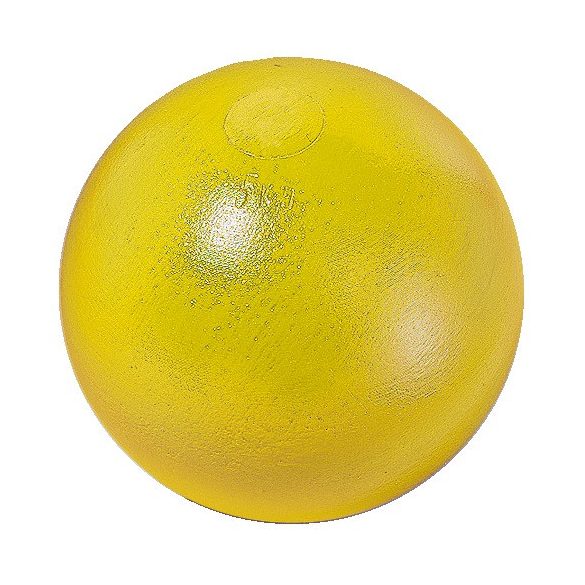 Verseny súlylökő golyó, kalibrált 7,26 kg, sárga 125 mm átm.