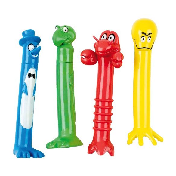 Merülő búvárgyűrű szett, szörny formájú, 4 db-os vízalatti karika sorozat