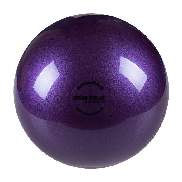 Ritmikus gimnasztika labda gyakorló, csillogó magasfényű, 16 cm átmérőjű, 300gr.súlyú