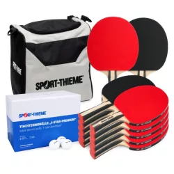 Asztalitenisz szett 12 db haladó pingpong ütővel Sport-Thieme, 144 labdával